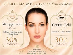 Promoție micropigmentare buze sau contur ochi la Blooms Beauty micropigmentare București